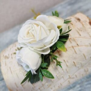 Fehér színű menyasszonyi hajdísz