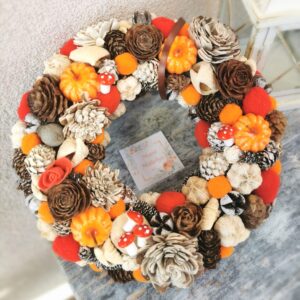 Őszi ajtódísz- 26 cm
