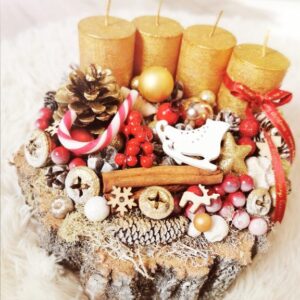 Adventi asztaldísz- 24 cm