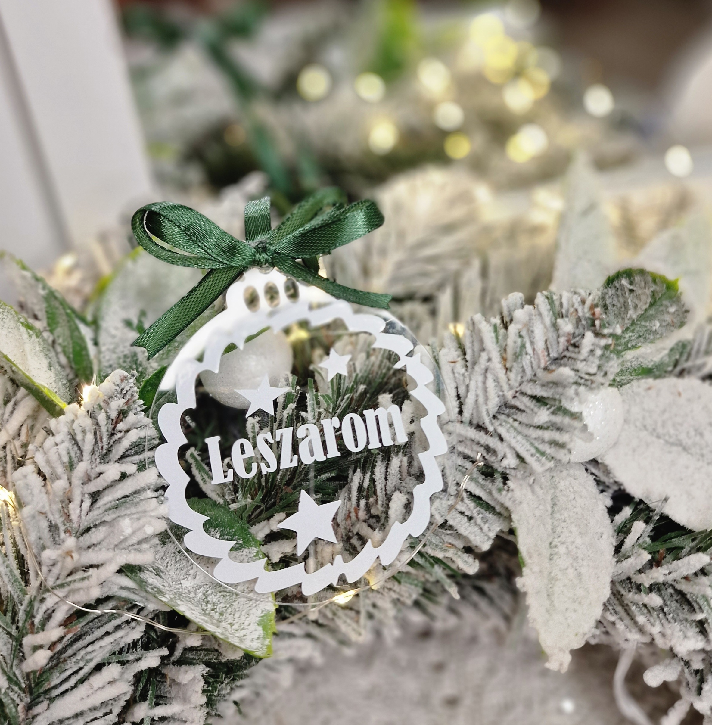 "Leszarom" plexi karácsonyfadísz